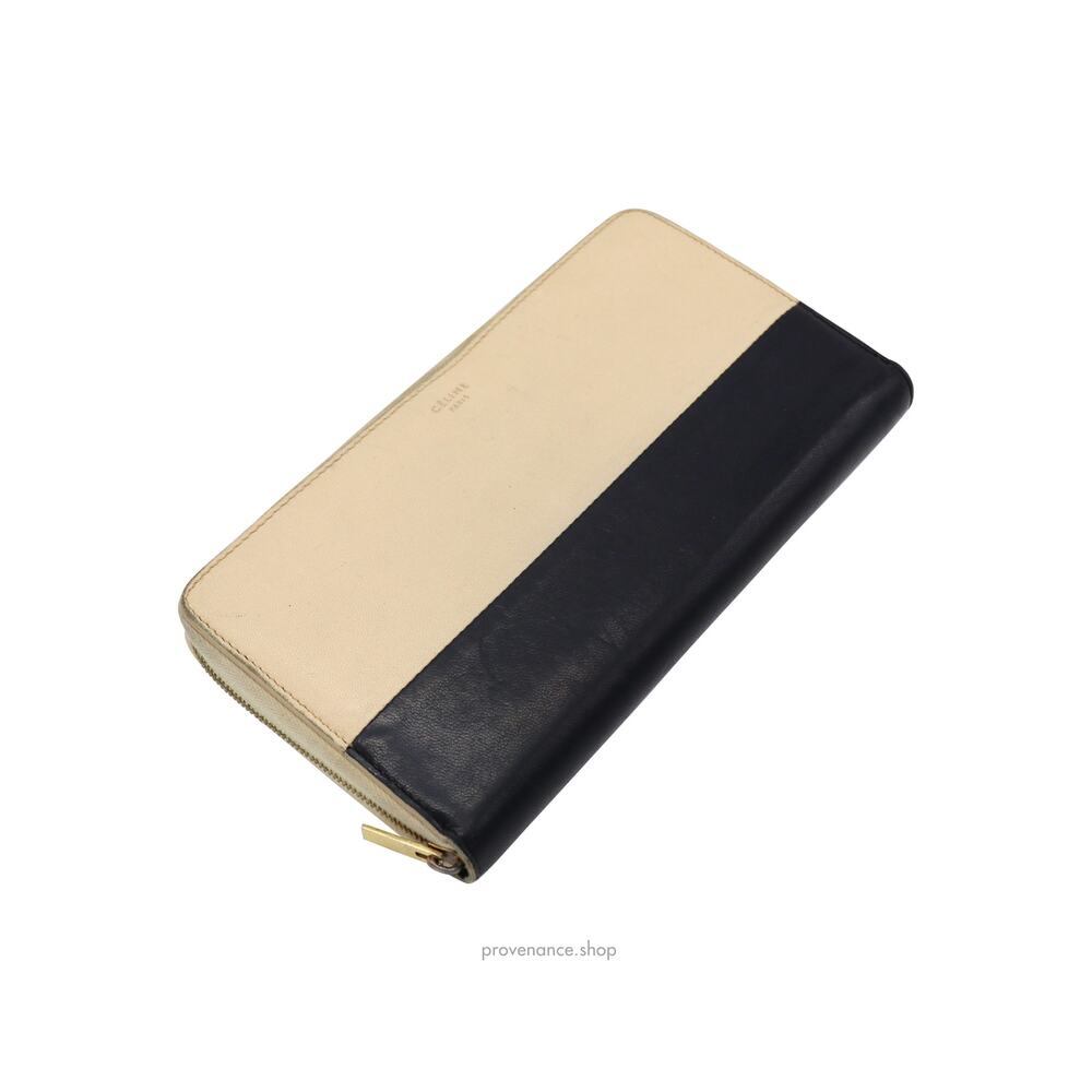 🔴 Celine Multifunction Zip Wallet - Beige/Navy - Picture 5 of 9